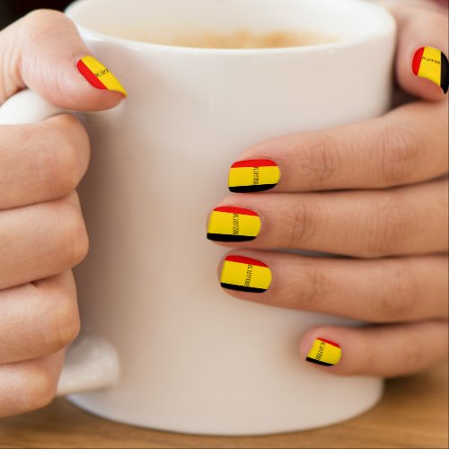 Flag of Belgium Minx Nail Wraps