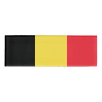 Flag Of Belgium Name Tag by kfleming1986 at Zazzle