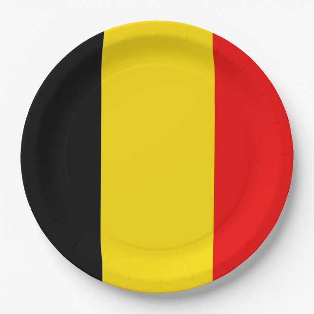 Flag of Belgium Paper Plates (Front)