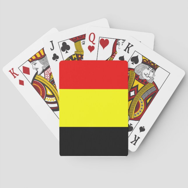 Flag of Belgium Poker Cards (Back)