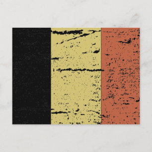 FLAG OF BELGIUM POSTCARD