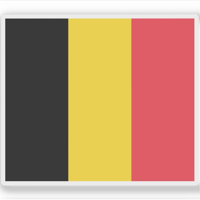 Flag of Belgium Sticker (Front)