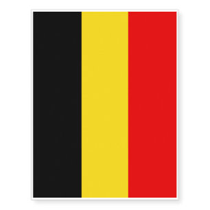 Flag of Belgium Temporary Tattoos