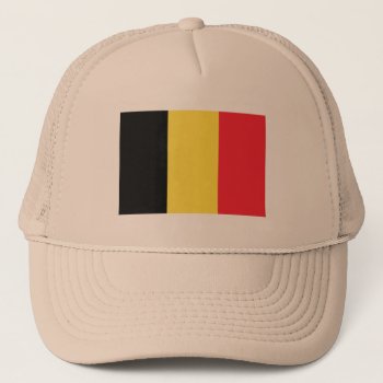 Flag Of Belgium Trucker Hat by kfleming1986 at Zazzle