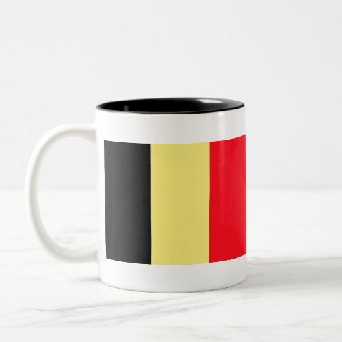 Flag of Belgium Two_Tone Coffee Mug