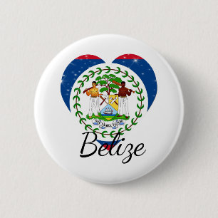 Flag of Belize. Button