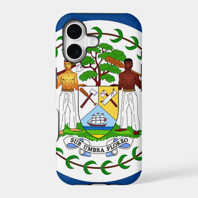 Flag of Belize Case-Mate iPhone Case (Back)