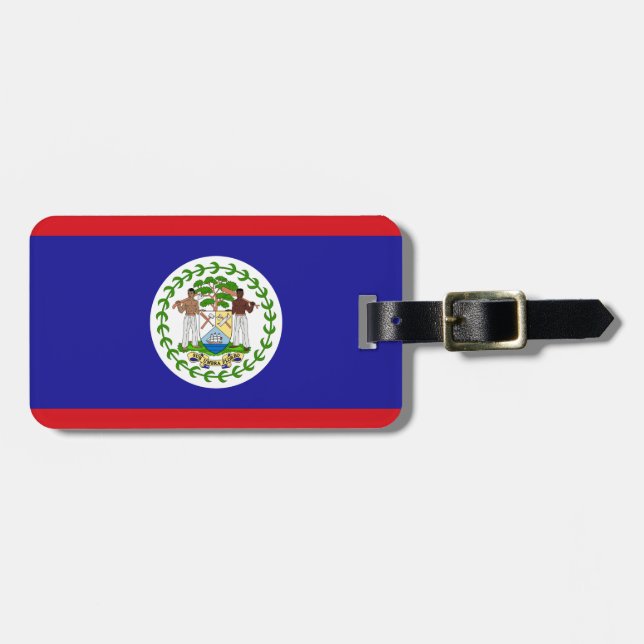 Flag of Belize Luggage Tag (Front Horizontal)
