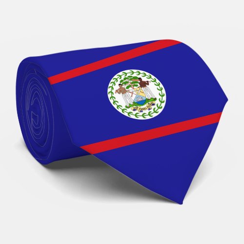 Flag of Belize Neck Tie