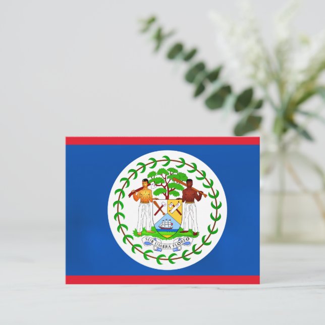 Flag of Belize Postcard (Standing Front)