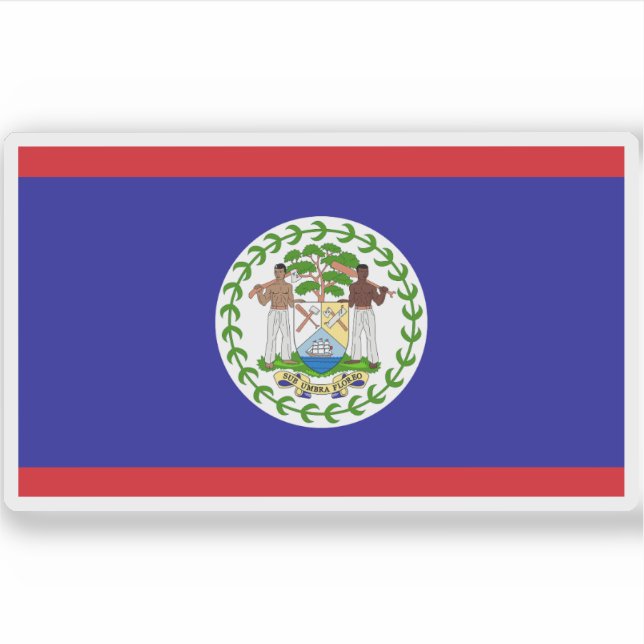 Flag of Belize Sticker (Front)