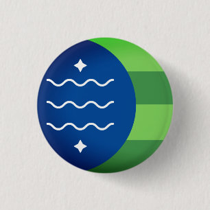Flag of Bellingham, Washington Button