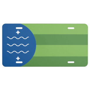 Flag of Bellingham, Washington License Plate