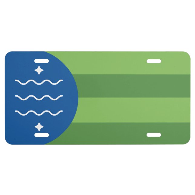 Flag of Bellingham, Washington License Plate (Front)