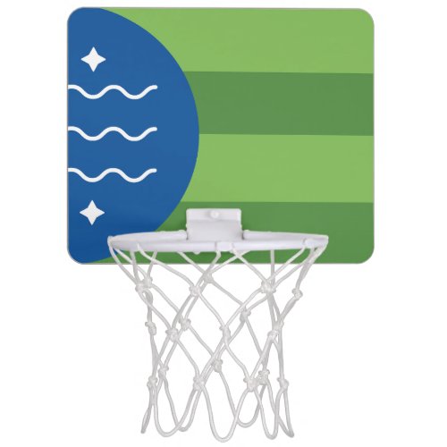 Flag of Bellingham Washington Mini Basketball Hoop