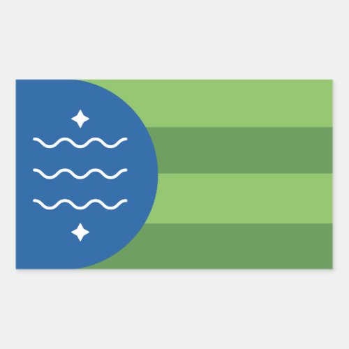 Flag of Bellingham Washington Rectangular Sticker