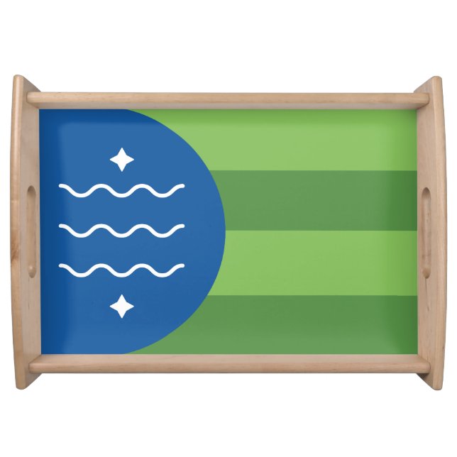 Flag of Bellingham, Washington Serving Tray (Front)