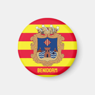Flag of Benidorm - Comunidad Valenciana (ESP) Magnet