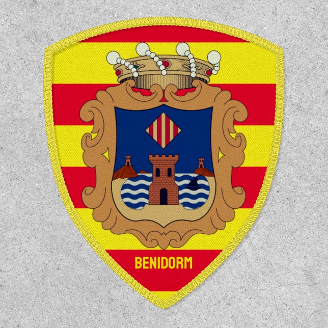Flag of Benidorm - Comunidad Valenciana (ESP) Patch (Front)