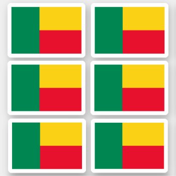 Flag Of Benin - A Collection Stickers by maxiharmony at Zazzle