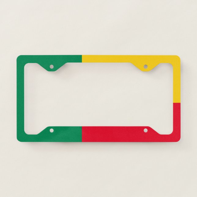 Flag of Benin License Plate Frame (Front)