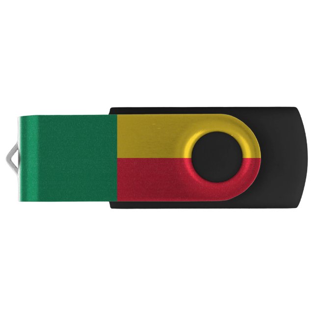 Flag of Benin USB Flash Drive (Back)