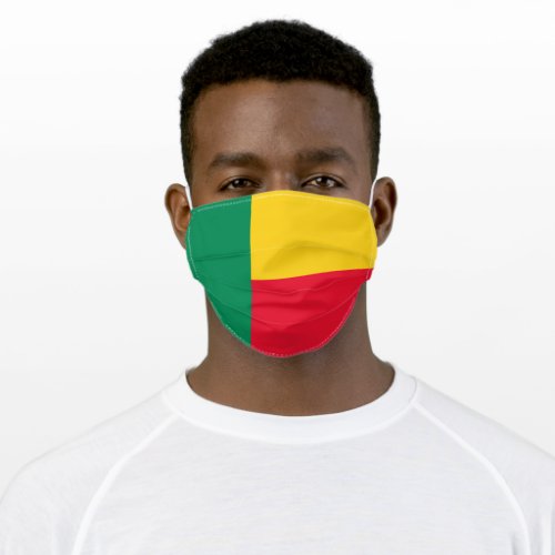 Flag of Benin West Africa Adult Cloth Face Mask