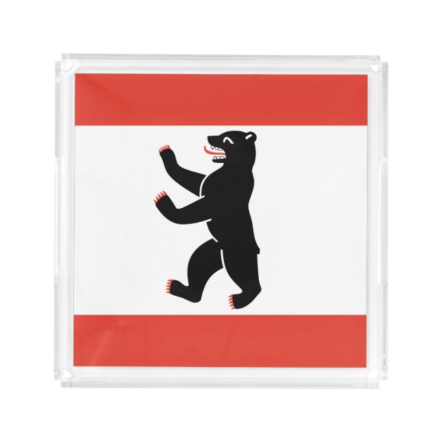 Flag of Berlin Acrylic Tray (Front)