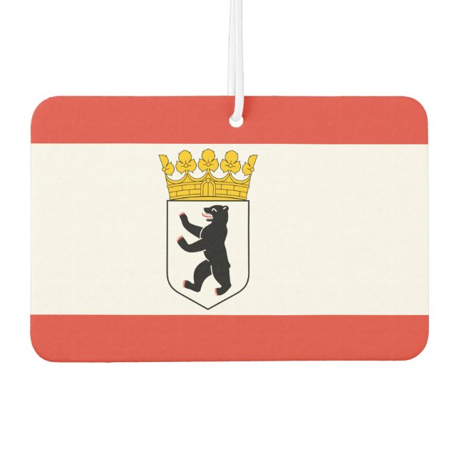 Flag of Berlin Air Freshener (Front)