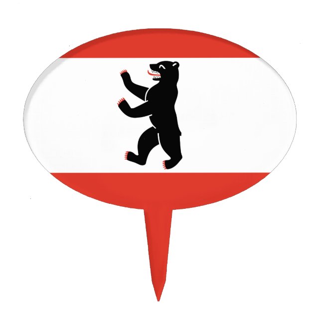 Flag of Berlin Cake Topper (Front)