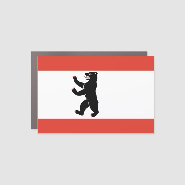 Flag of Berlin  Car Magnet (Front)