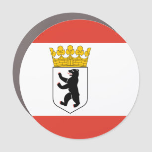 Flag of Berlin  Car Magnet