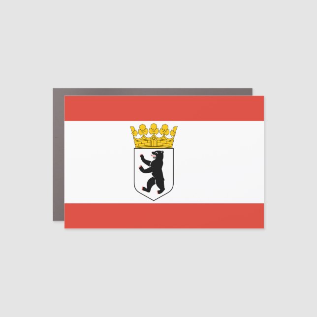 Flag of Berlin  Car Magnet (Front)