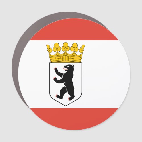 Flag of Berlin  Car Magnet