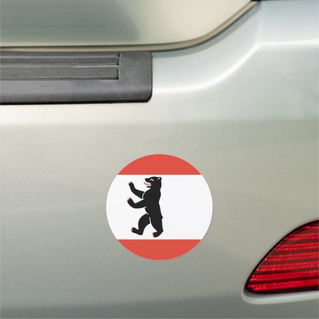 Flag of Berlin  Car Magnet (In Situ)