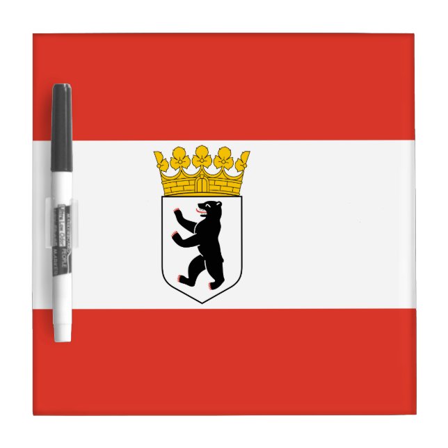 Flag of Berlin Dry Erase Board (Front)