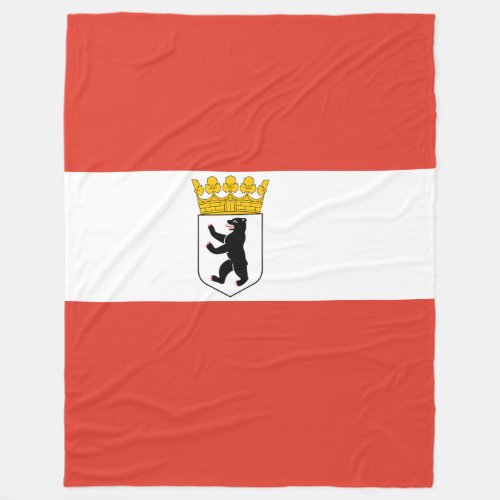 Flag of Berlin Fleece Blanket