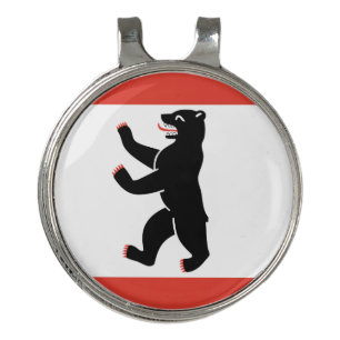 Flag of Berlin Golf Hat Clip