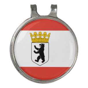 Flag of Berlin Golf Hat Clip