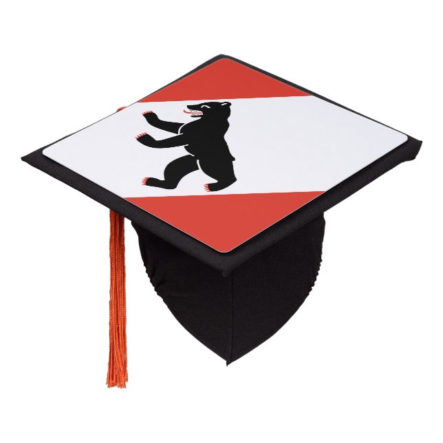 Flag of Berlin  Graduation Cap Topper (Angled)