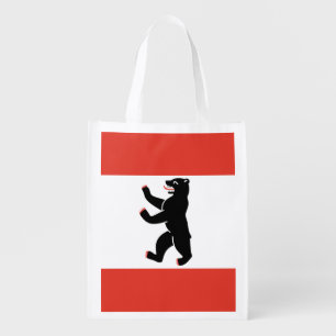 Flag of Berlin Grocery Bag