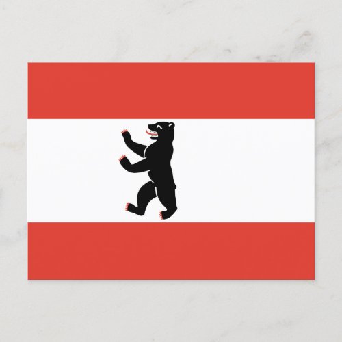 Flag of Berlin Invitation Postcard