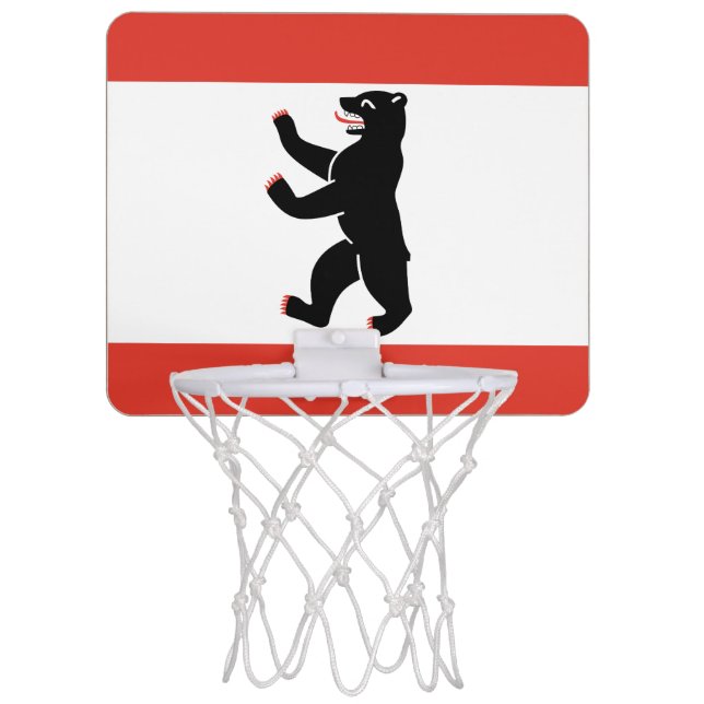 Flag of Berlin Mini Basketball Hoop (Front)