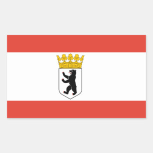 Flag of Berlin Rectangular Sticker