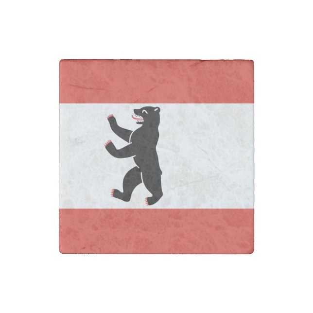 Flag of Berlin Stone Magnet (Front)