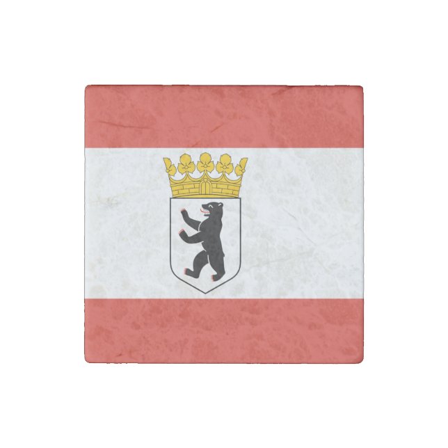 Flag of Berlin Stone Magnet (Front)
