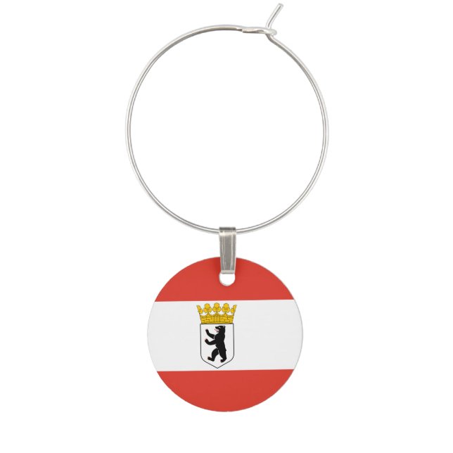 Flag of Berlin Wine Charm (Front)