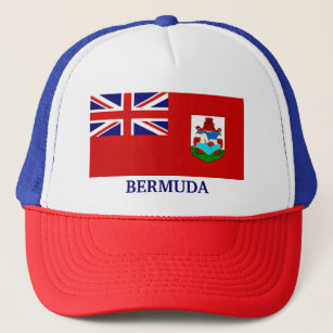 Flag of Bermuda, labeled Trucker Hat