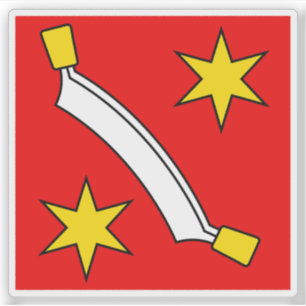 Flag of Bern-Mittelland district, Switzerland Sticker