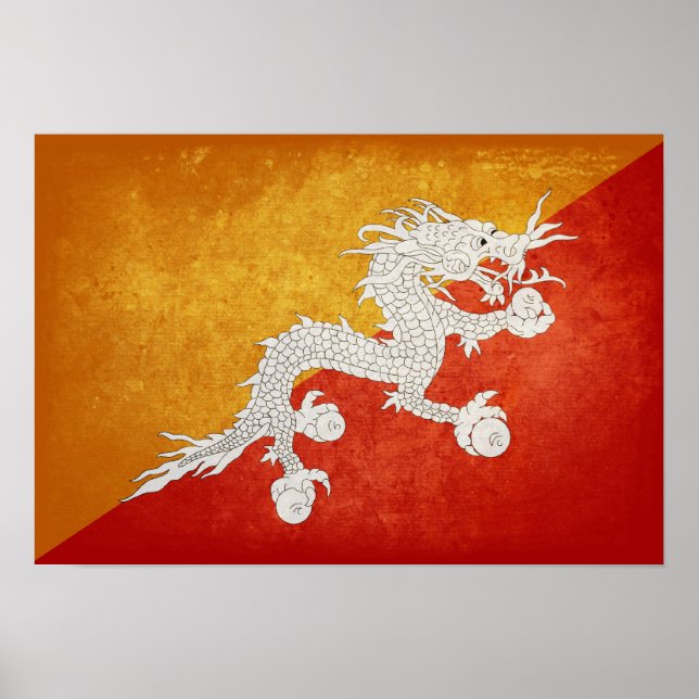 Flag of Bhutan Poster (Front)